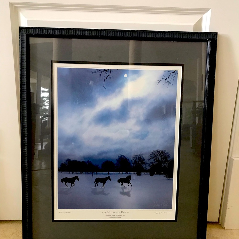 Doug Pranther “A Midnight Run” 22”x26” print, framed